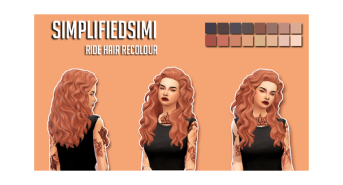 goodnightlittlewing: Goodnightlittlewing Simplifiedsimi Hair Recolour Dump All credits for original