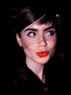 samcannon:  Lily Collins at last night’s Met Gala after party. 