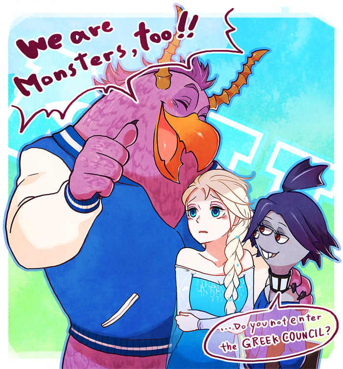 yuridesiles:  crossover Frozen by セト＠twitter始めました