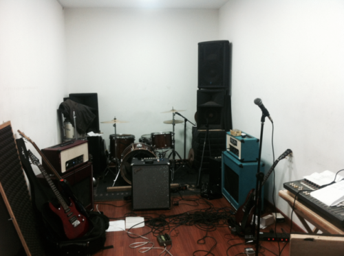 The noise room.