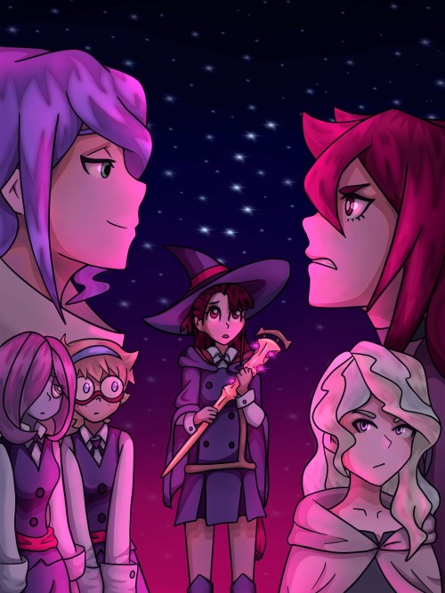 New cover art for my Diakko fic, The War of Witches, because the old one is… not great.Hope y