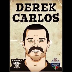 Derek Carlos! Vamos Raiders!