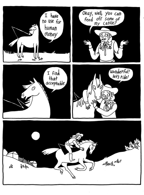 madelinehmcgrane:What’s better than a vampire? What’s better than a horse. A Vampire Horse, of course. I made this comic a few months ago.