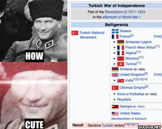 HOW CUTE Turkish War of...