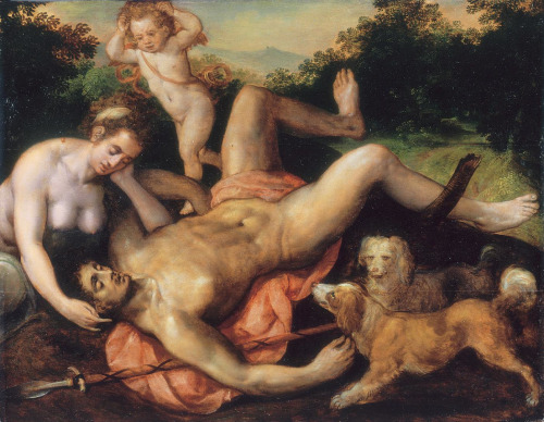 necspenecmetu: Frans Floris, The Death of Adonis, c. 1547