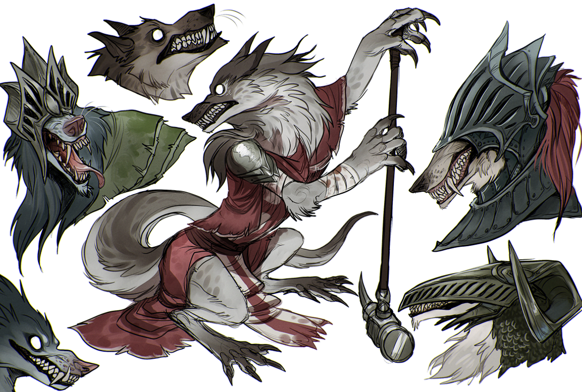 tetramera:Sketches! Many a dog.