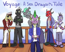 Cover Art for a fanfiction that&rsquo;s soon to be released by my friend RubyJewel.  Be on the lookout for it, since it involves Spike and an original cast of dragons on a high sea adventure.