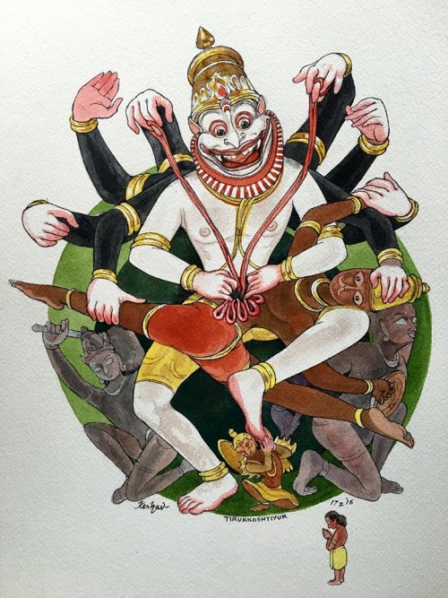 Shri Narasimha. Tirukkoshtiyur by  Keshav Venkataraghavan