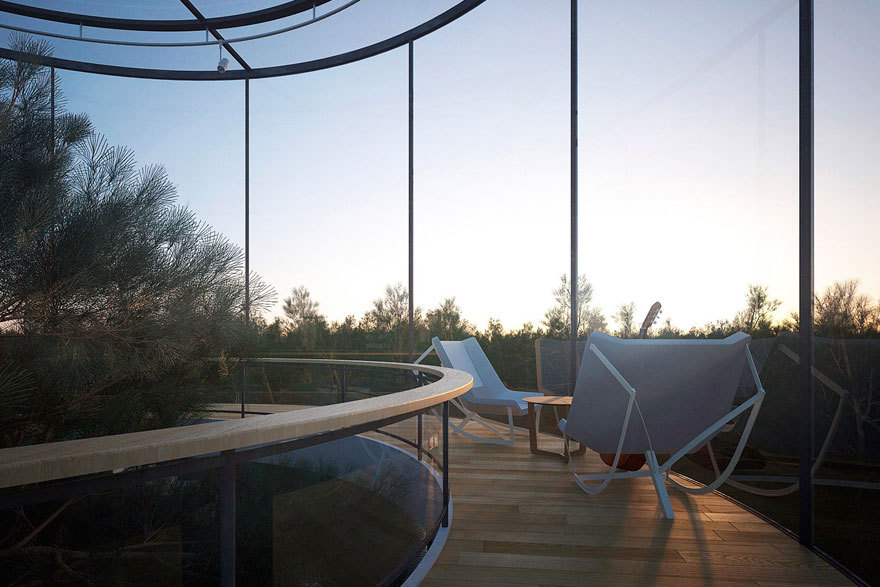mybleubones:  culturenlifestyle:  Stunning Innovative Cylindrical Glass House Built