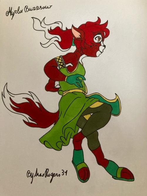 At Last I Found A Fitting Design For This OC, Myrla Is An Character That Has Been In Development For