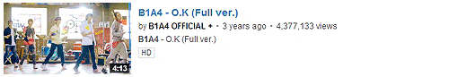 iaehyuns:  b1a4 on youtube [insp.] 