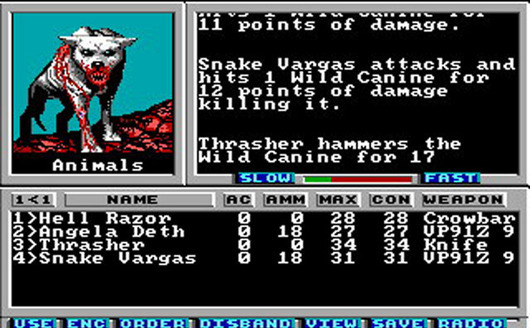 crudcastlecult:  Wasteland for Commodore 64, 1988