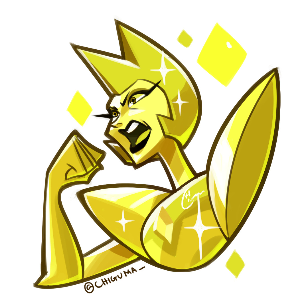 chiguma: after years! i’m able to make more art of SU characters &gt;&lt;these