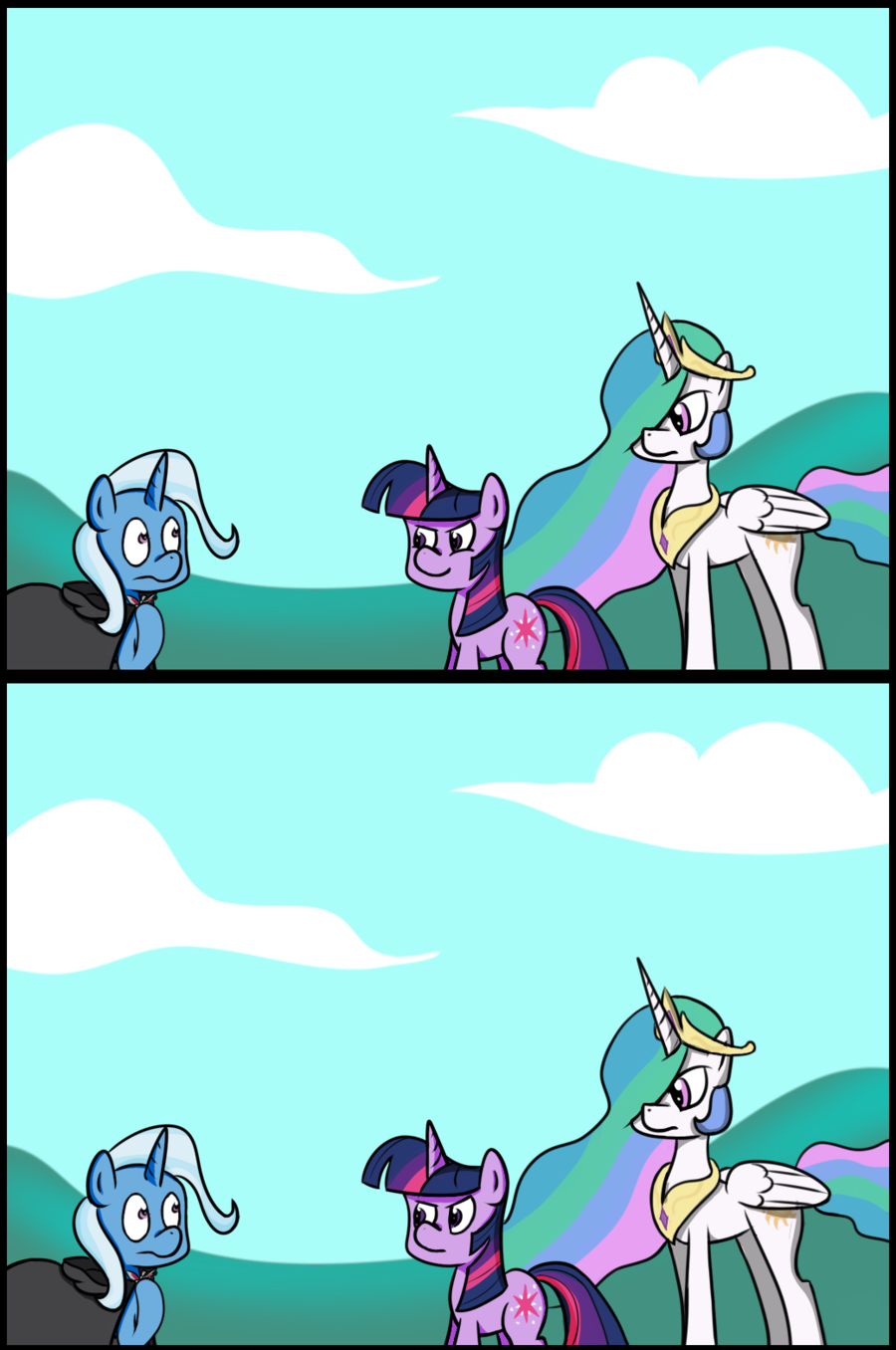 fisherpon:  At least Trixie didn’t use the Konami Code by ~BestSeller-Microtech