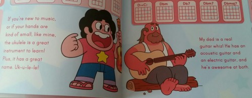 The Steven Universe music book Live From Beach City! came out today. It’s got sheet music, prompts to write your own music, related activities (like ‘design your own album cover’), and other cute activities (like 'create a fusion of