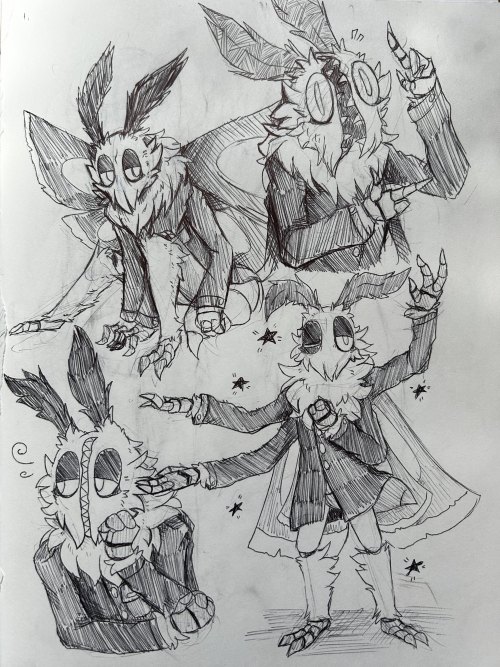 Some Old Moth Sketches I Found While Cleaning