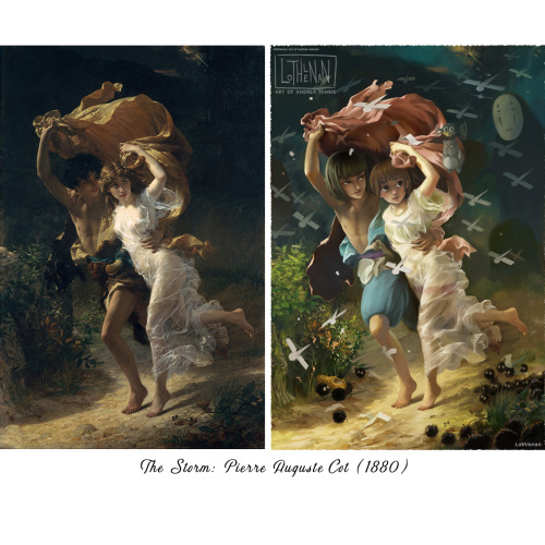 Based on a painting ‘The Storm’ by Pierre Auguste Cot painted in 1880! I had so much fun doing this,