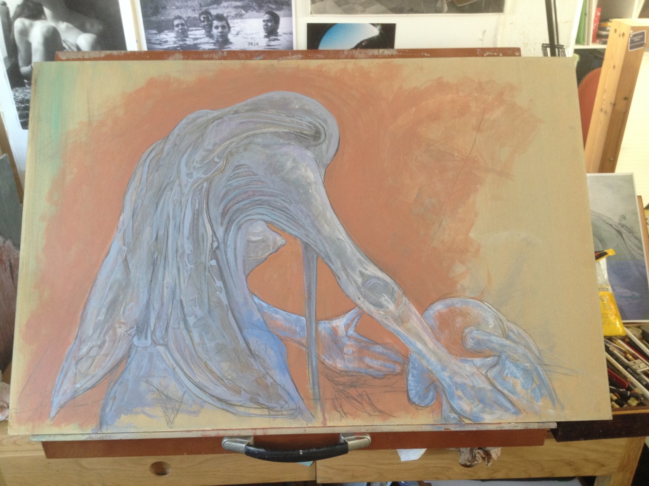 209mm:  Some progress on the underpainting © Craig Murray 