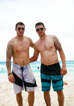 hotfamous-men:  Tyler Seguin and Jesse Blacker