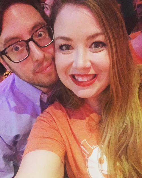 Look who came to #broadwaybowling! #NYC #Broadway #engaged #fiancé
