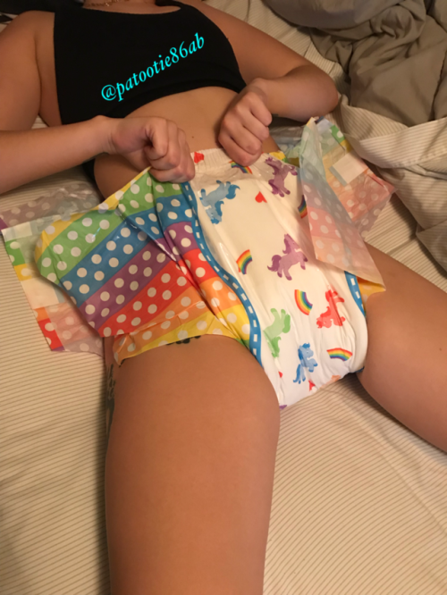 patootie86ab: @bby-lttl-spc has been wanting to try the pride diapers for a while now.. thx @wearing