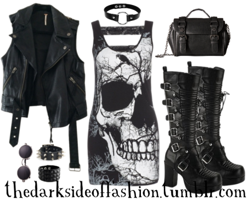 thedarksideoffashion: Moonlight Glow(store links below)Faux Leather Vest (similar) $37 / Sunglasses 