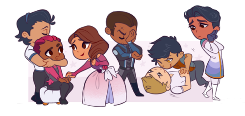 Characters created by @pennydreadfuljournal and me. This lil fam has grown SO much over the years an