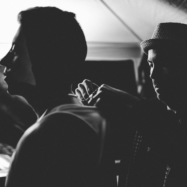 Me and @wexington pre-game tape up. Photo: @zoerainphoto