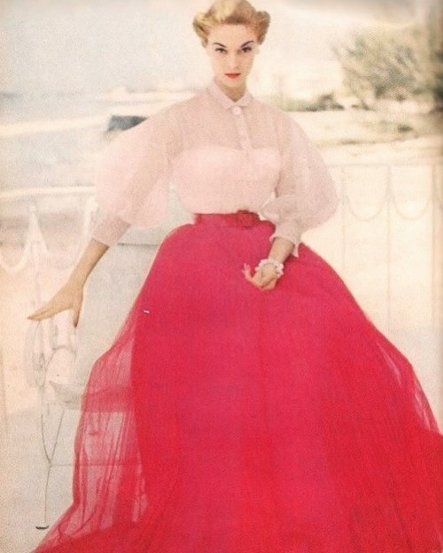 Jean Patchett in a Gown by Cecil Chapman - 1952. 