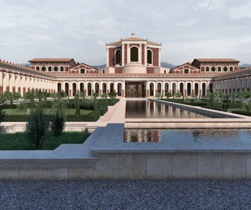 arjuna-vallabha:Virtual reconstruction of the Village of Hadrian in Tivoli, Italy