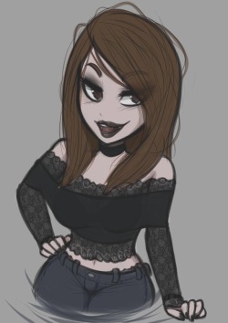 Snowyfeline:  Thesymbioticqueen:look At This Lovely Little Drawing Of Me That @Snowyfeline