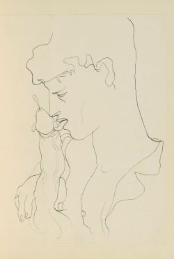 2ndhex:  Jean Cocteau Dessin pour illustration de Querelle de Brest de Jean Genet 