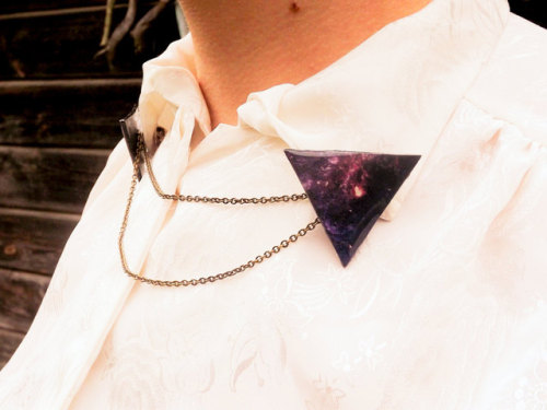 Galaxy collar pin // JewelryByIeva