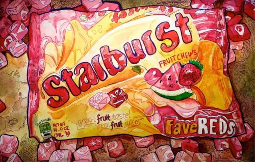 Starburst (2018)Watercolor on paperRedbubble / Instagram