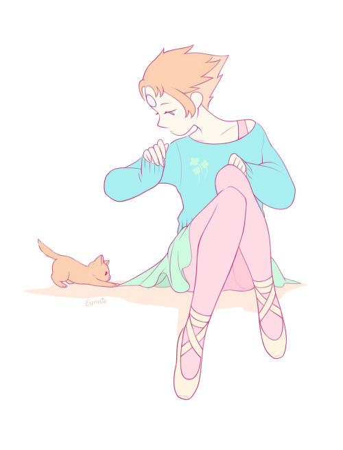 eunnieboo: pearl and kitten