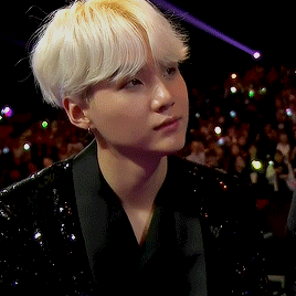 Shy Yoongi Caught On Camera During Award Shows