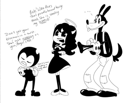 scribblescrabblesdabble:Ok I don’t trust Boris and Bendy seems so full of hate and bloodlust a