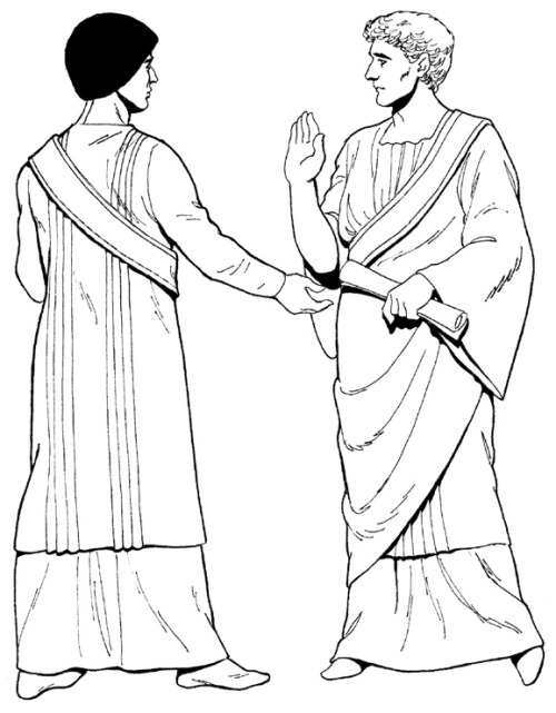 sartorialadventure: Byzantine clothing from a Tom Tierney coloring book The Byzantine Empire, also r