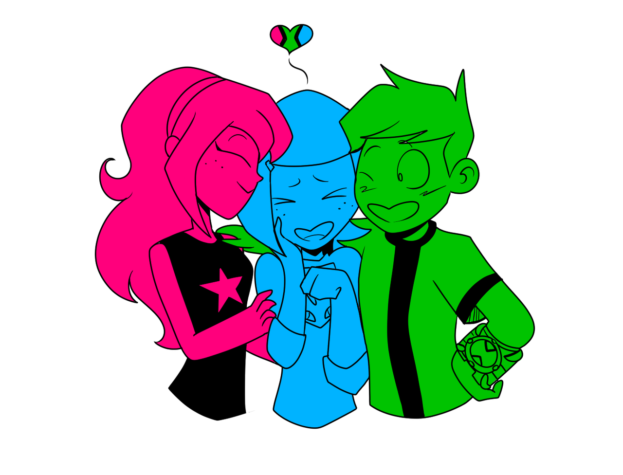chillguydraws: I did three for the trio pose exercise. Who’s your favorite?  cuties!