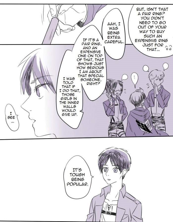 isolilili:  【リヴァエレ】指輪 by 緒乃Ring Happy birthday, Eren!! 