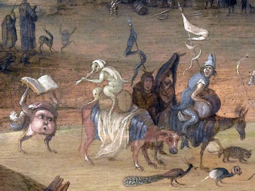 Claes Jacobsz van der Heck - Allegory of the vices, or, The Witches’ Sabbath (1636). Detail.