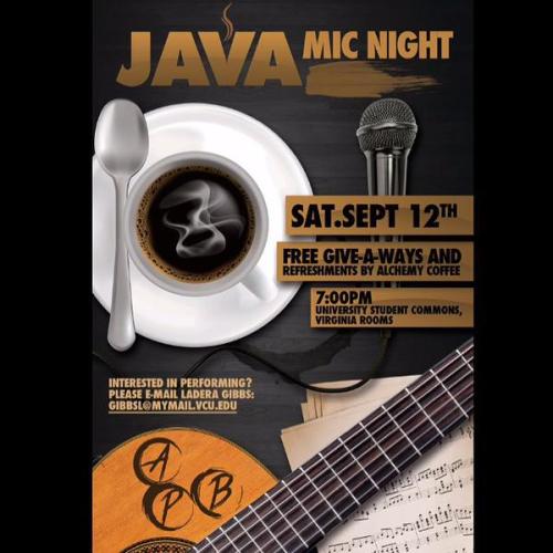 Come out to see some poets from goodclearsound and the Ram community at Java Mic Night on Saturday, 