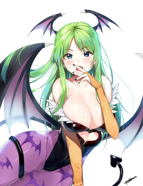 0hgir1:  fileth-fileth:  「'0’)9! 6(‘0’)9 モリガン」/「poapo/ ポプルP」のイラスト [pixiv] http://ift.tt/1YwPZqk