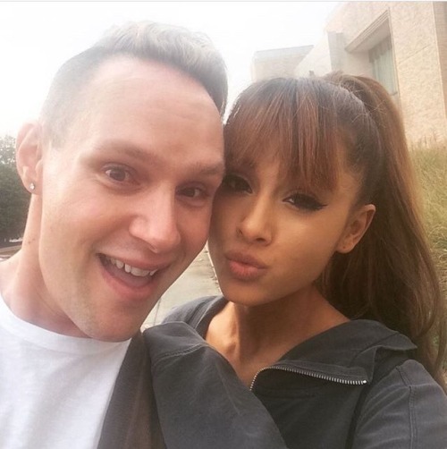arianagrandeupdatesx:  October 14: Ariana Grande and Mac Miller with fans at SouthPark Mall in Charlotte.