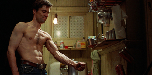 Taxi Driver (1976) dir. by Martin Scorsese.Travis Bickle’s slow and steady progress from being a cul