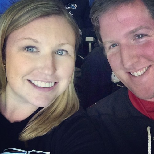 At the #Blackhawks / #sjsharks game! @sanjosesharksofficial (at SAP Center at San Jose)