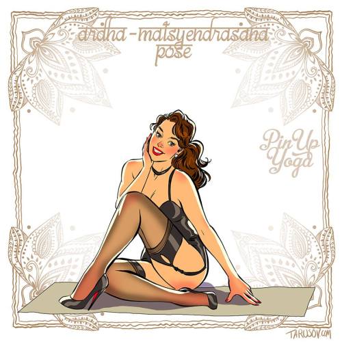 gameraboy:  Pin-up Yoga by Andrew Tarusov Check out his Kickstarter as welll! 