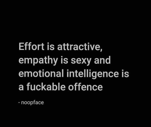 eyeused2lovewomen:  Hahahaha! THIS is brilliant! “Emotional intelligence is a fuckable offence!” True!!!