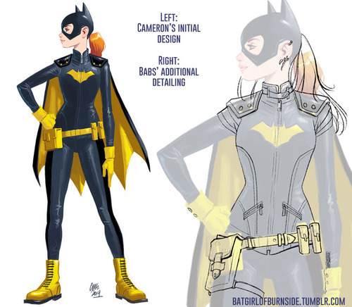 charactermodel:  Design Process of the new Batgirl Costume.via Burnside