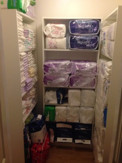 isexchange:  skdlz:  Our diaper room is nearing completion in the new place!   So happy to be living in this new city :). The move was totally what my soul needed.   I’m in love with diapers